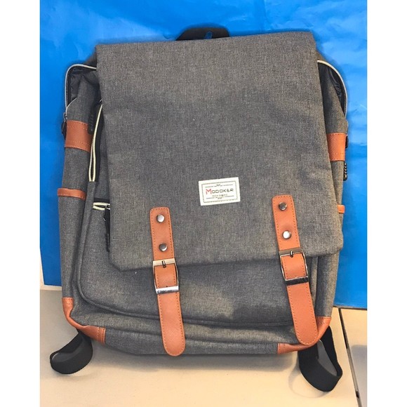 Modoker Gray Backpack 16 x 13 inches - Picture 1 of 7